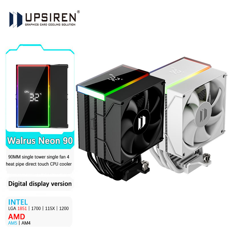 Air Cooler Cpu - UPSIREN Walrus Neon 90 Digital 4