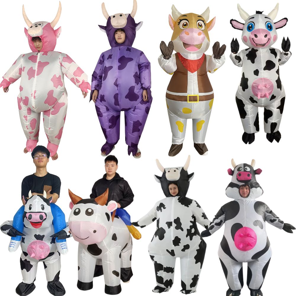 Case Fan - Disfraz Inflable de Toro para Halloween,