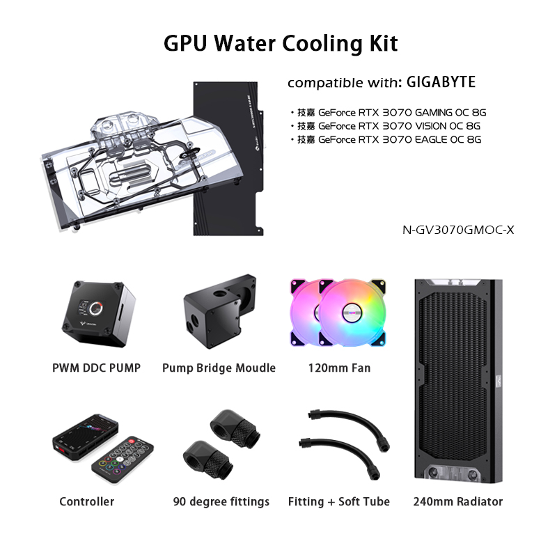Gpu Cooler - Kit de Refrigeración por Agua Granzon
