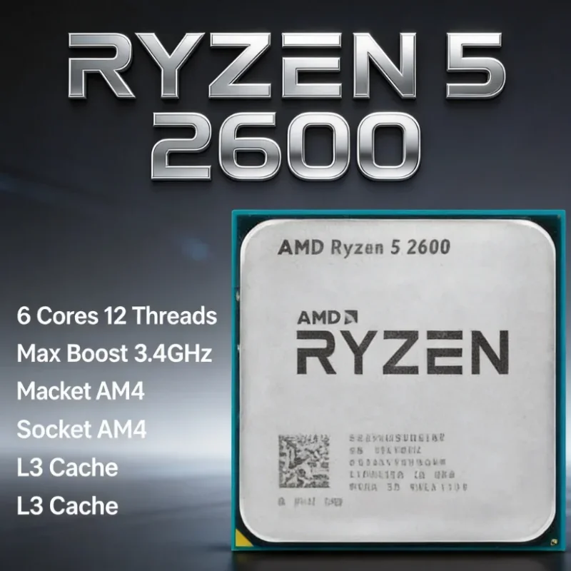 Procesador AMD Ryzen 5 2600 R5 - Cpu Fan reseña y precio