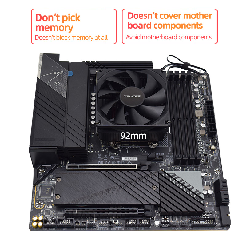 Teucer altura 45mm CPU Cooler  - Cpu Cooler reseña y precio