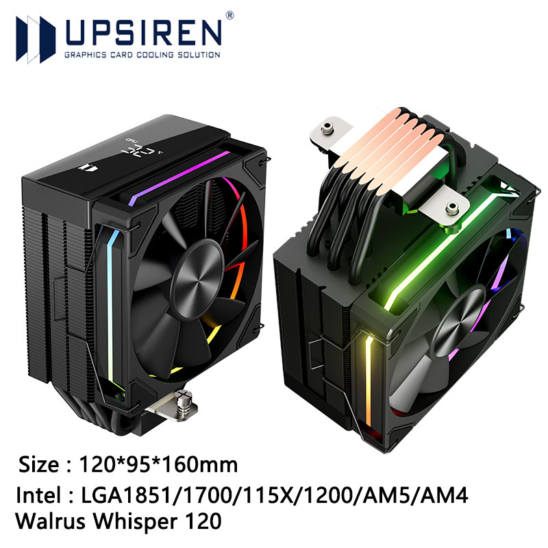 UPSIREN Walrus Whisper 120 rad - Cpu Heatsink reseña y precio