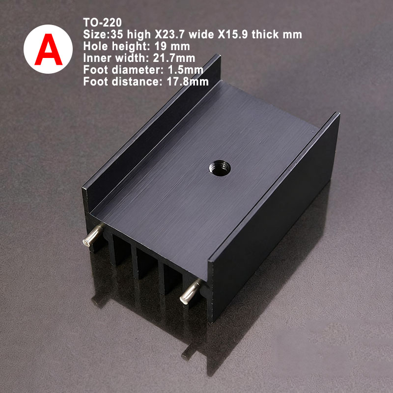 Radiador de aluminio de 5 piez - Heatsink reseña y precio