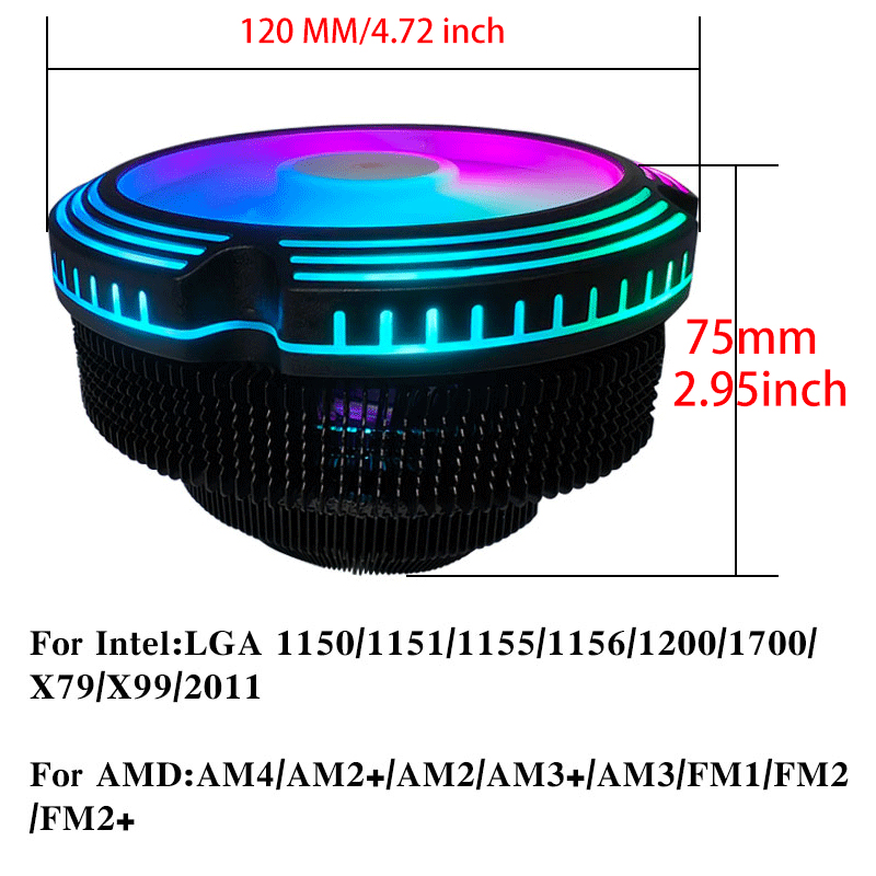 X99 CPU enfriador de aire ARGB - Air Cooler Cpu reseña y precio