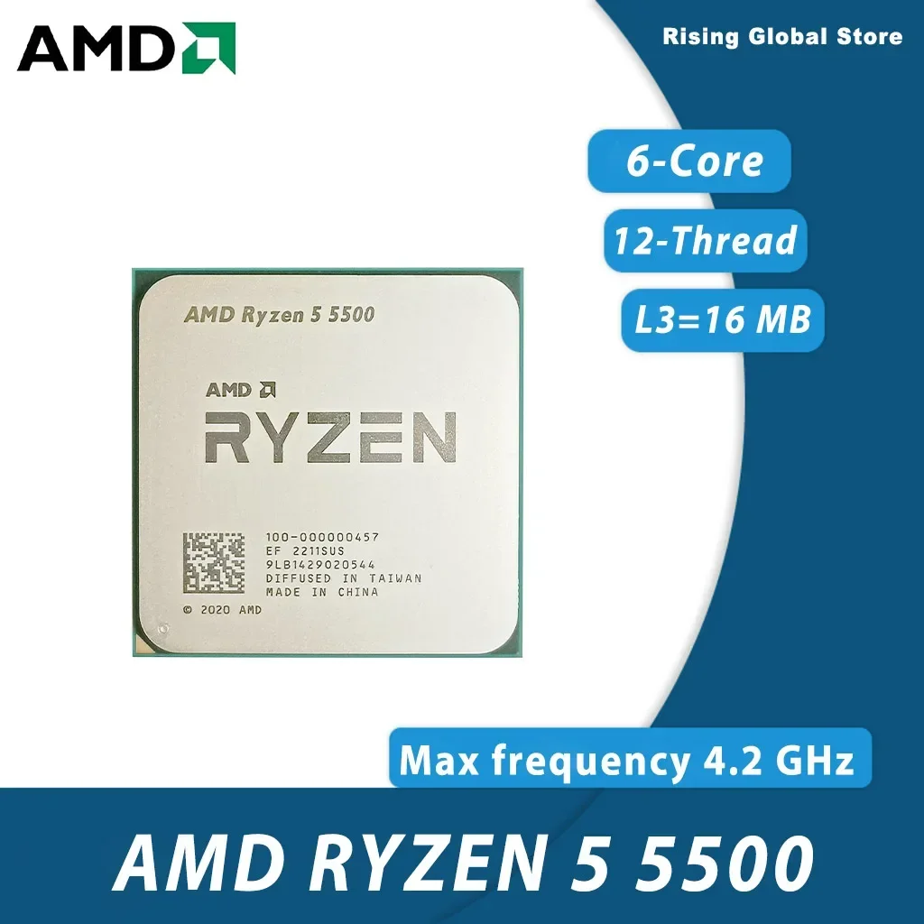 CPU AMD Ryzen 5 5500 R5 5500 d - Cpu Cooler reseña y precio