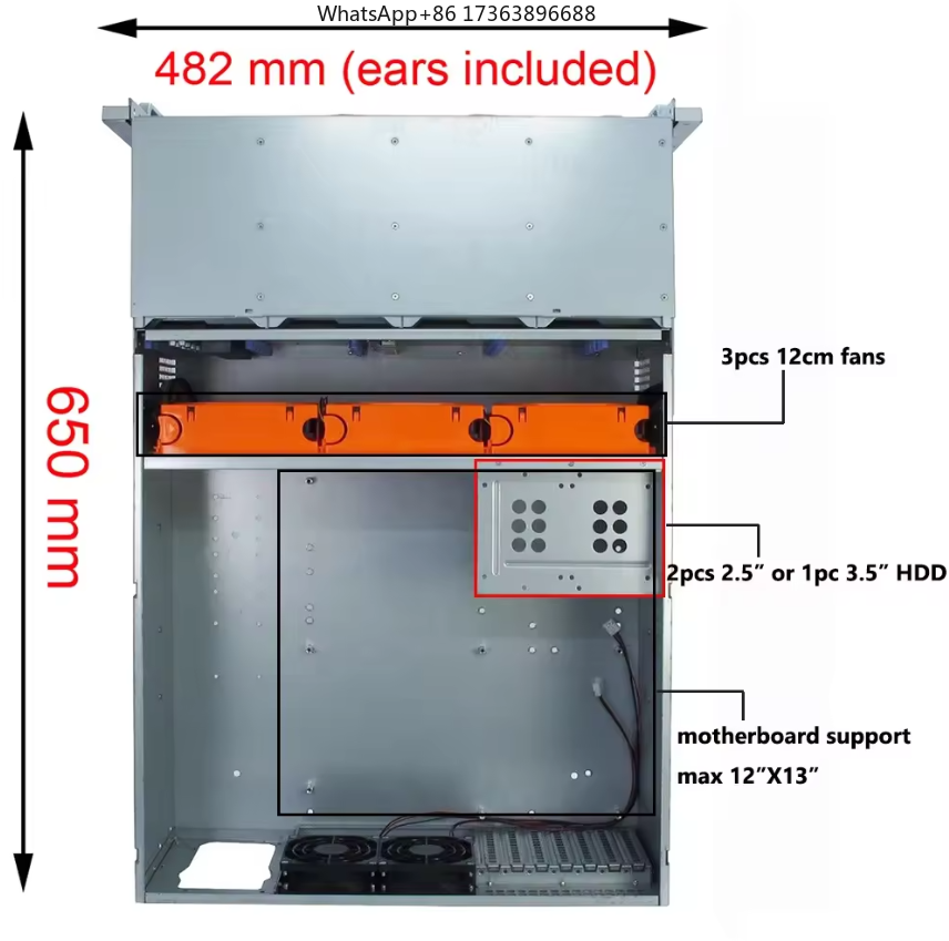 Caja de Servidor para Montaje  - Case Fan reseña y precio
